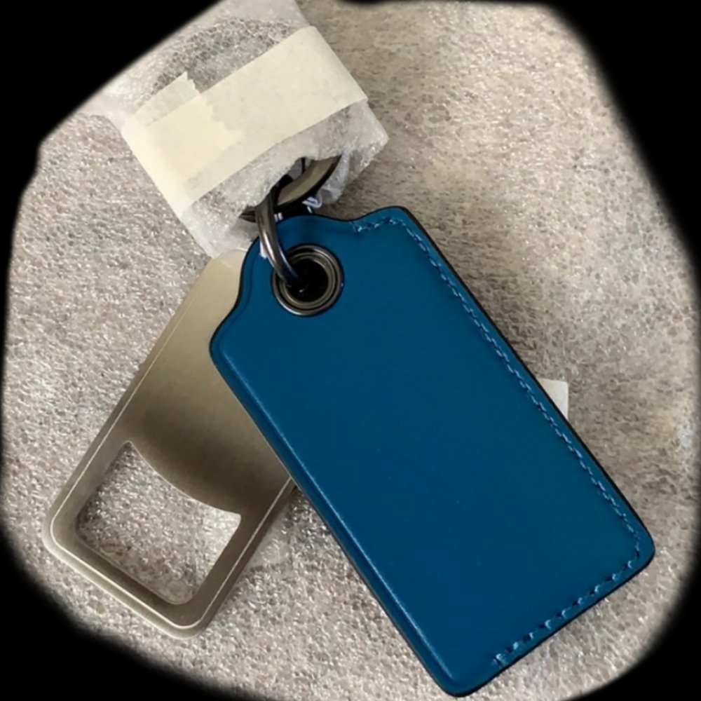 NWT Coach Key Fob Bottle Opener in Colorblock - Picture 4 of 4
